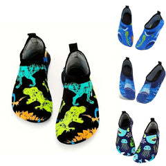 Cartoon Fish Print Water Shoes Kids Anti Skid Quick Drying Barefoot