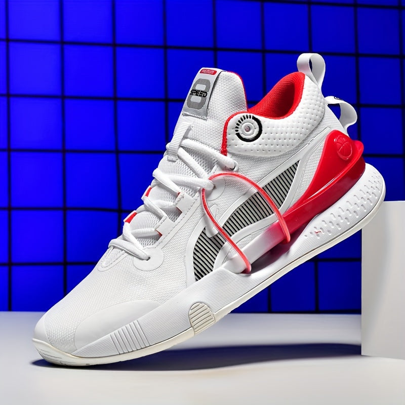Men's Bball Shoes Comfy Non Slip Lace Up Sneakers
