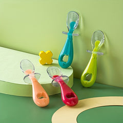 Baby Silicone Short Handle Spoon Complementary Food Spoon