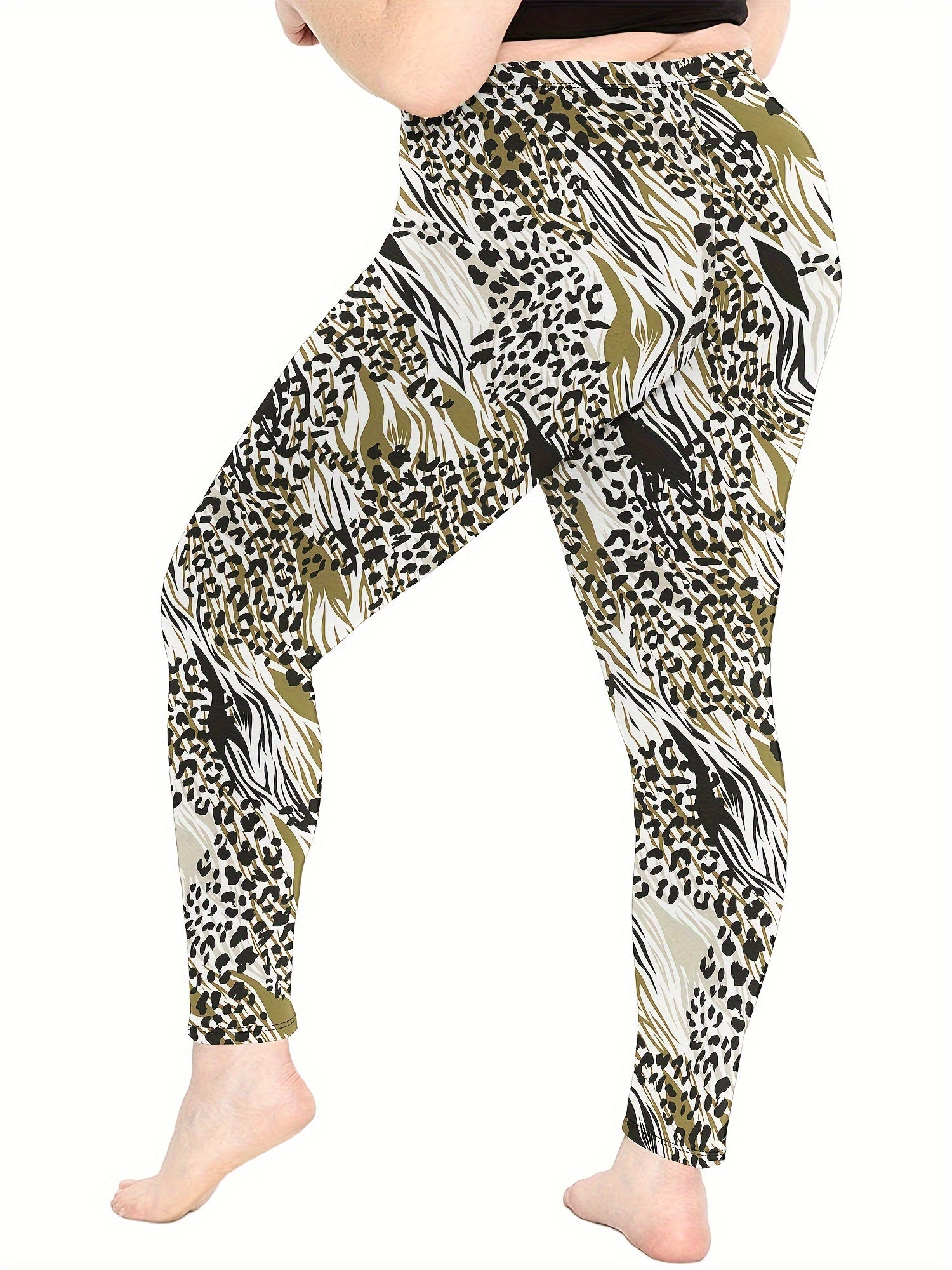 Leopard Print High Rise Skinny Leggings