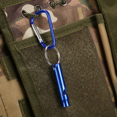 Aluminum Emergency Whistle Keychain Survival Tool