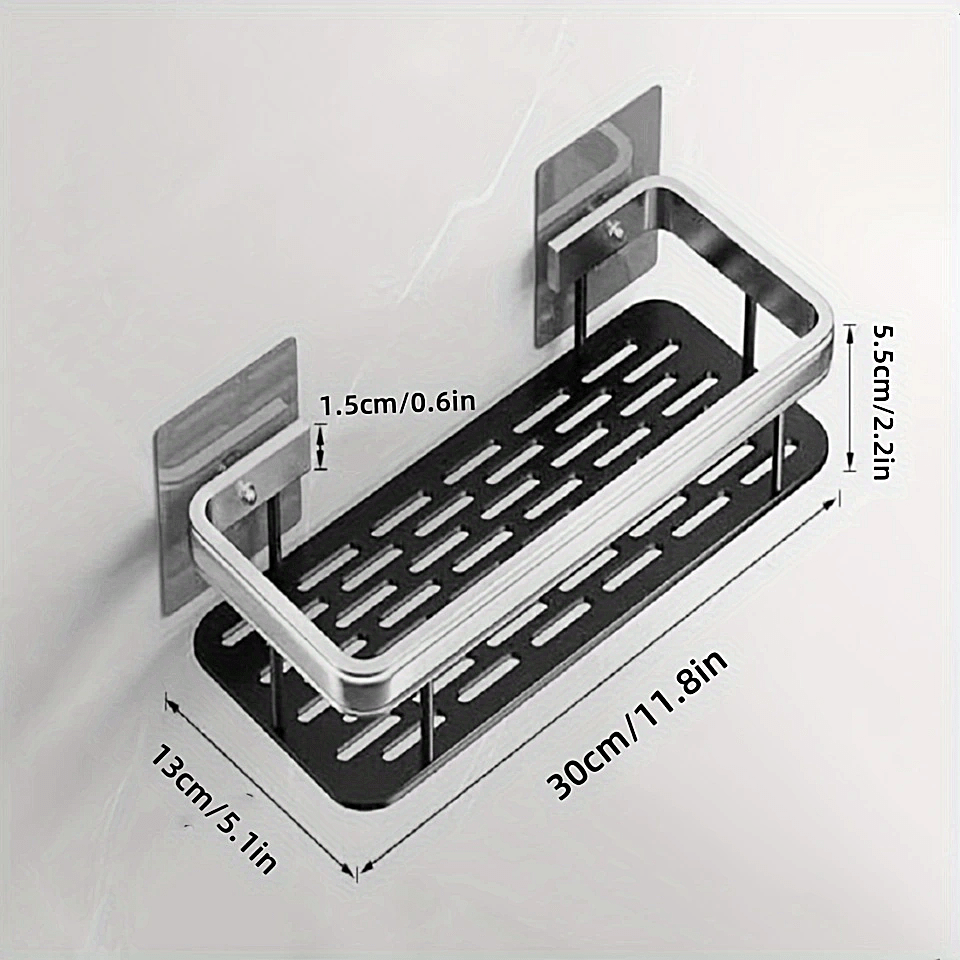 Space Aluminum Kitchen Storage Rack Wall Mounted Drain Rack