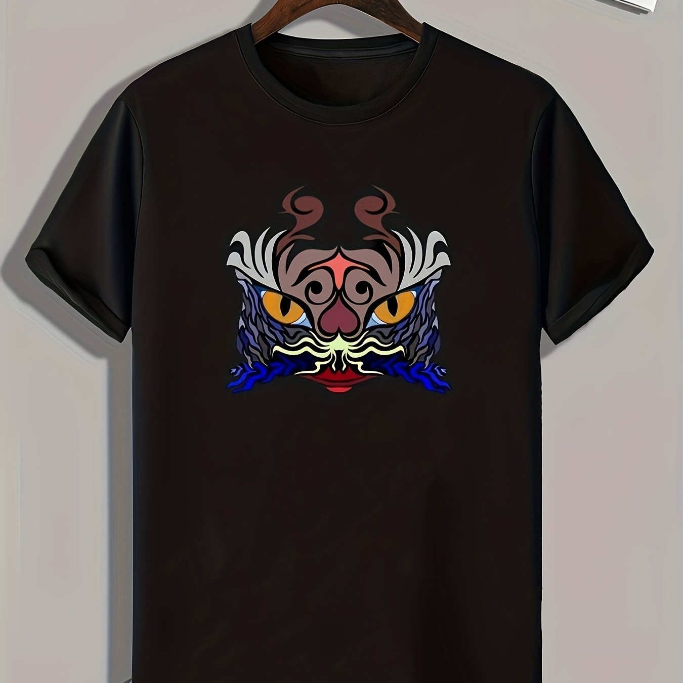Abstract Cartoon Pattern Print Graphic T-shirt for Men