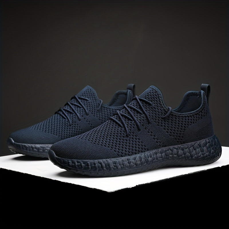 Men's Lace up Sneakers Odor resistant Athletic Shoes Lightweight