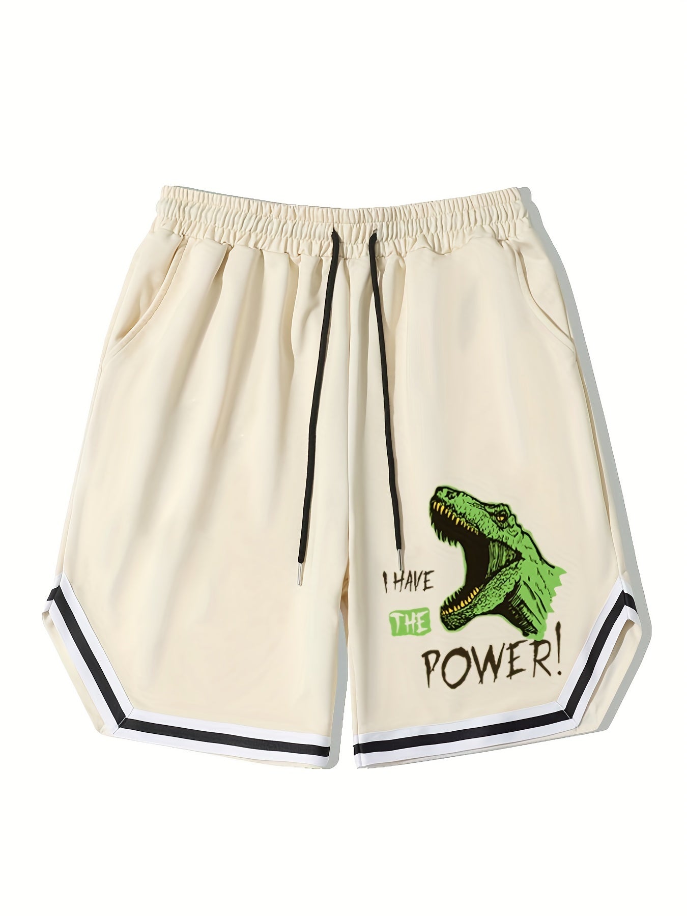 Dinosaur Graphic Basketball Shorts for Men