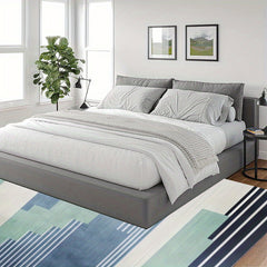 Soft Fluffy Plush Area Rugs Geometric Shaggy Rugs