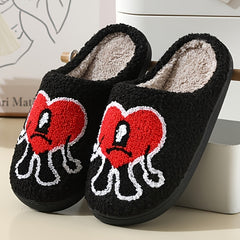 Bunny Slippers Memory Foam Plush Faux Fur Lined Warm Indoor House