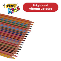 Kids Evolution Stripes Colouring Pencils Assorted 18 Pack