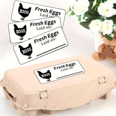 60pcs Egg Paper Box Date Label Self adhesive Label