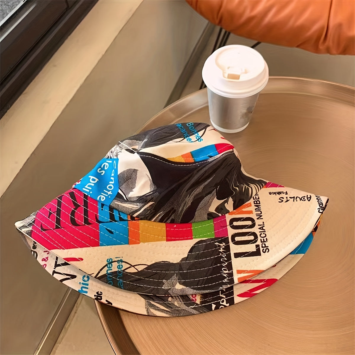 Hip Hop Anime Print Bucket Hat Lightweight Summer Fisherman Cap