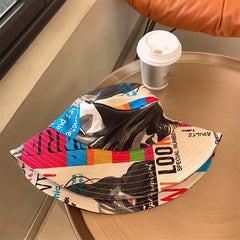 Hip Hop Anime Print Bucket Hat Lightweight Summer Fisherman Cap