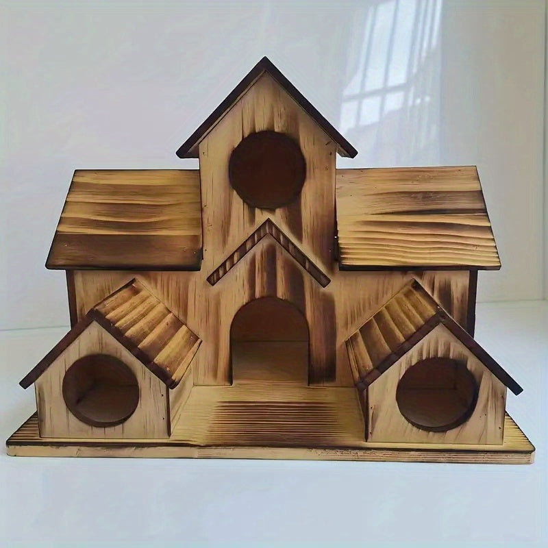 Large Wooden Birdhouse for Hanging Outside
