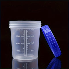 Plastic Measuring Cup With Lid 120ml Clear Scale Bait Box