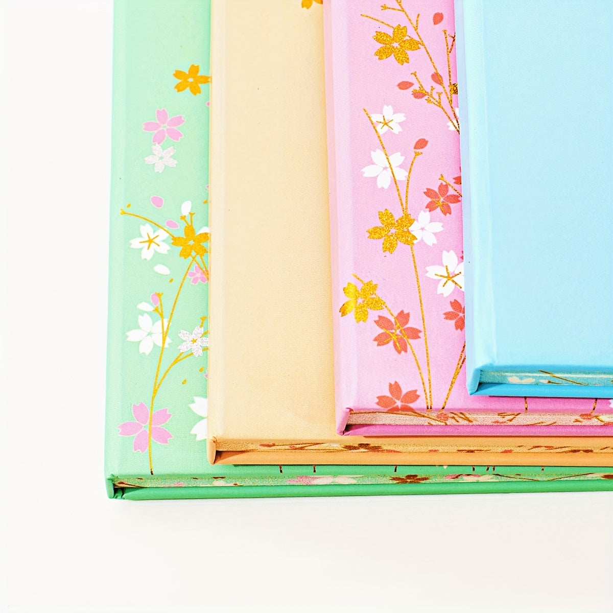 Four Seasons Journal Notebook A5 Size Golden Stamped Flower Border 100gsm 160pg