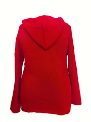 Colorblock Stripe Print Hoodie Jumper