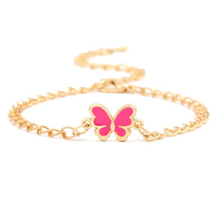 Butterfly Pendant Chain Bracelet Adjustable Minimalist Jewelry for Women