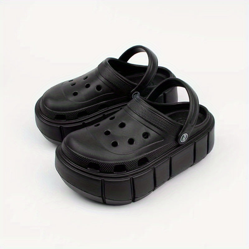 Women's Closed Toe Slip On Platform Clogs Comfortable Shoes