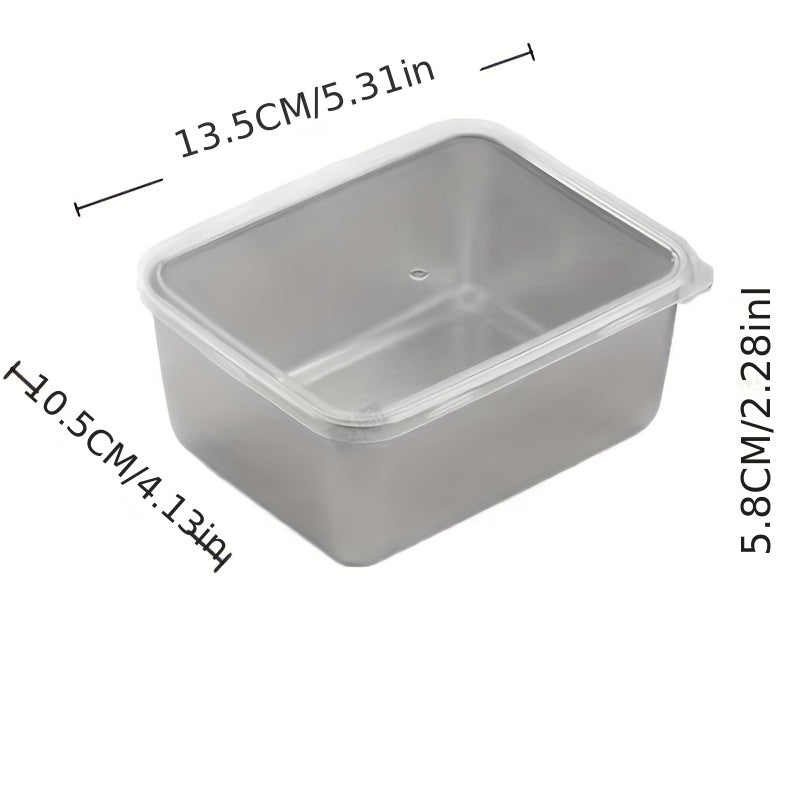 Stainless Steel Preservation Box With Lid - Creative Multifunctional Storage