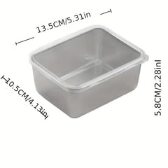 Stainless Steel Preservation Box With Lid - Creative Multifunctional Storage