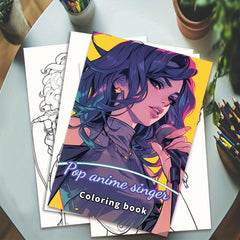 Anime Star Adult Coloring Book - Ideal Gift for Birthdays & Holidays