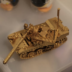 ABS Tank Model Kit Golden & Army Green Educational Toy