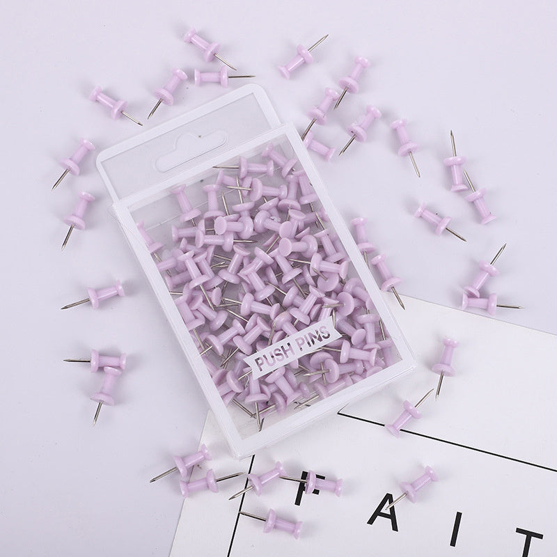 100pcs Macaroon Colored Push Pins for Bulletin Board