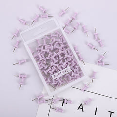 100pcs Macaroon Colored Push Pins for Bulletin Board