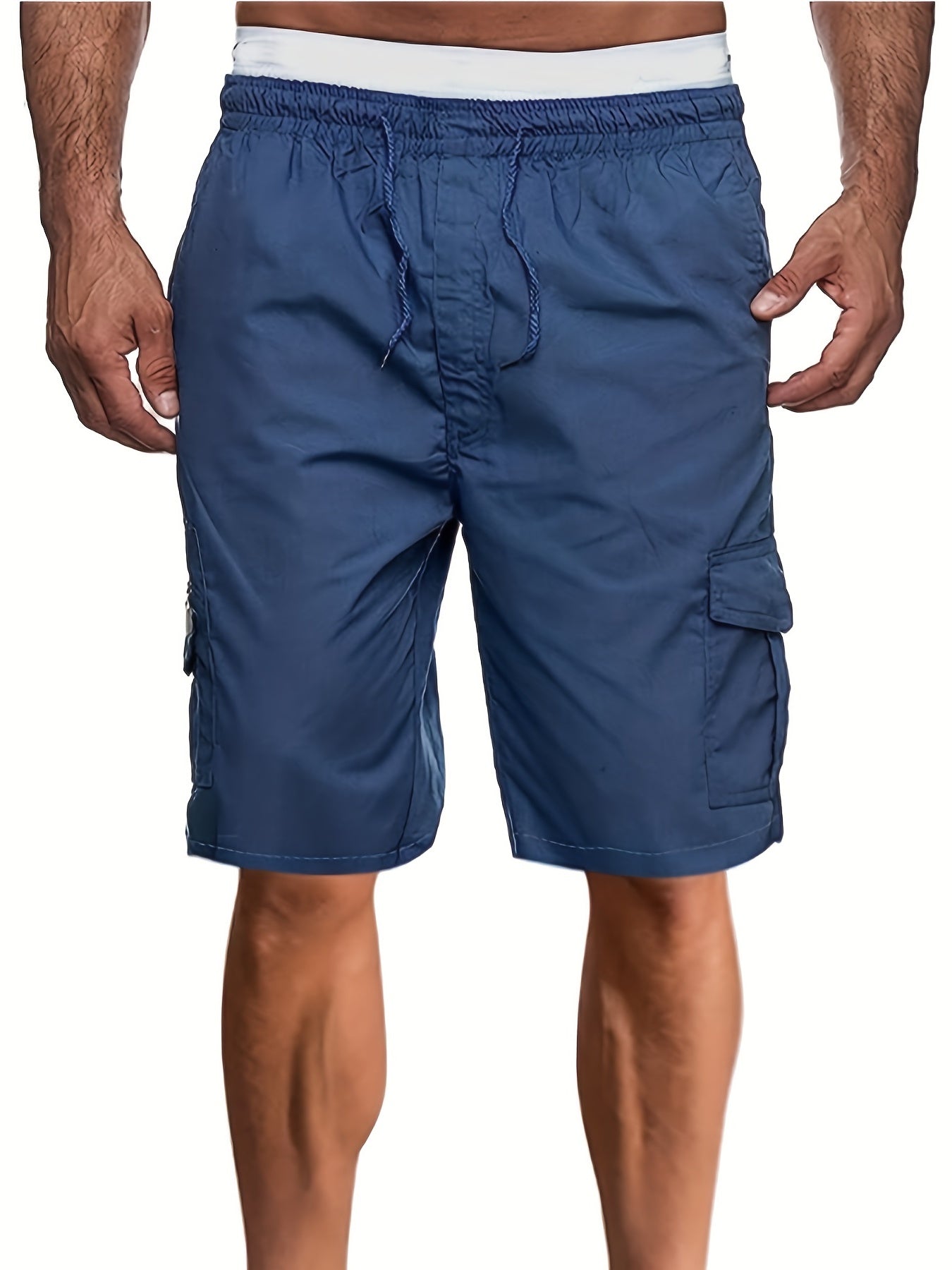 Men's Lightweight Cargo Shorts Breathable Flap Pocket Work Pants