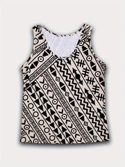 Geometric Print Tank Top Sleeveless Summer Top