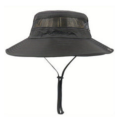 Men's Wide Brim Fishing Hat Summer Sun Hat Jungle Boonie Hat