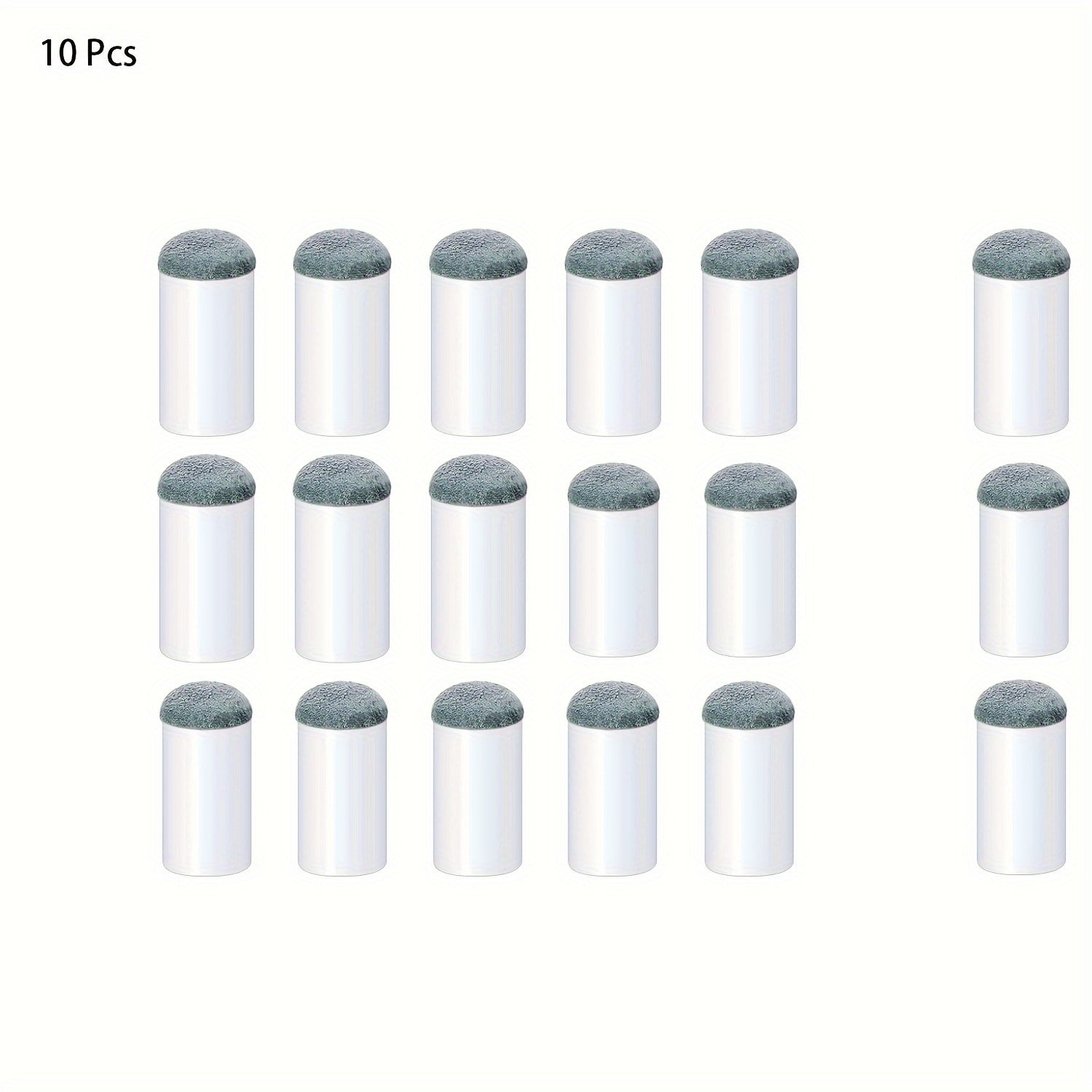 10pcs Slip On Pool Cue Tips Replacement 12mm 13mm Each Size 5pcs