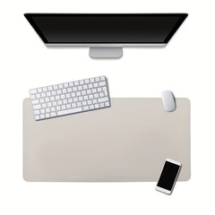 Double Sided PU Leather Mouse Pad Notebook Office Desk Pad Waterproof