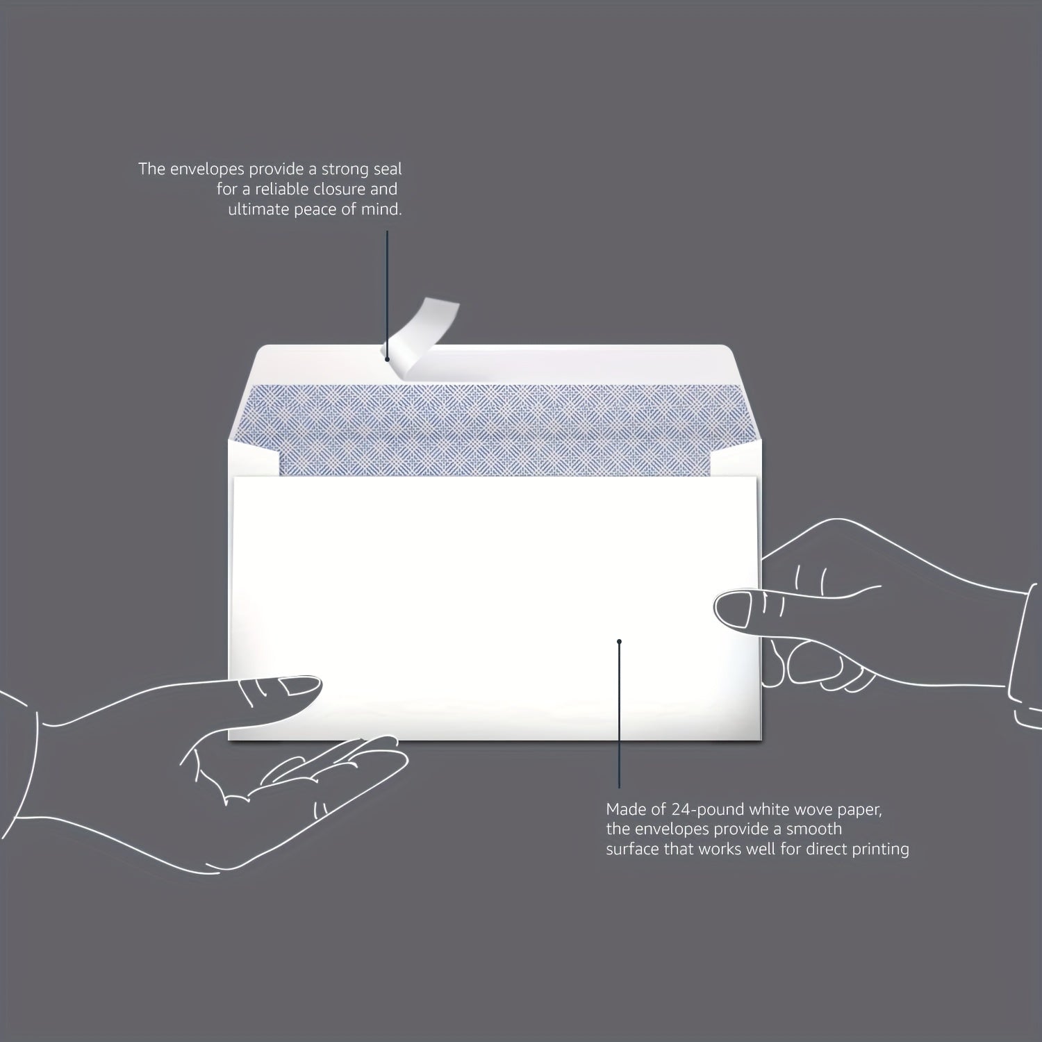 100 Security Self Seal Envelopes Ultra Strong