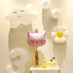 Smile Daisy Balloon Happy Birthday Party Decor