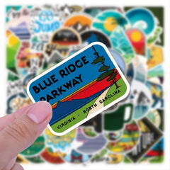 50pcs Outdoor Adventure Stickers Waterproof for Kids
