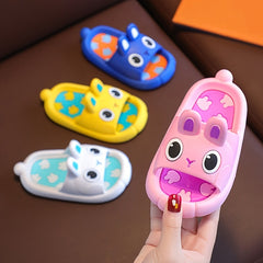 Girls Cartoon Rabbit Slippers Soft Sole Easter Bunny Comfortable Home Shoes