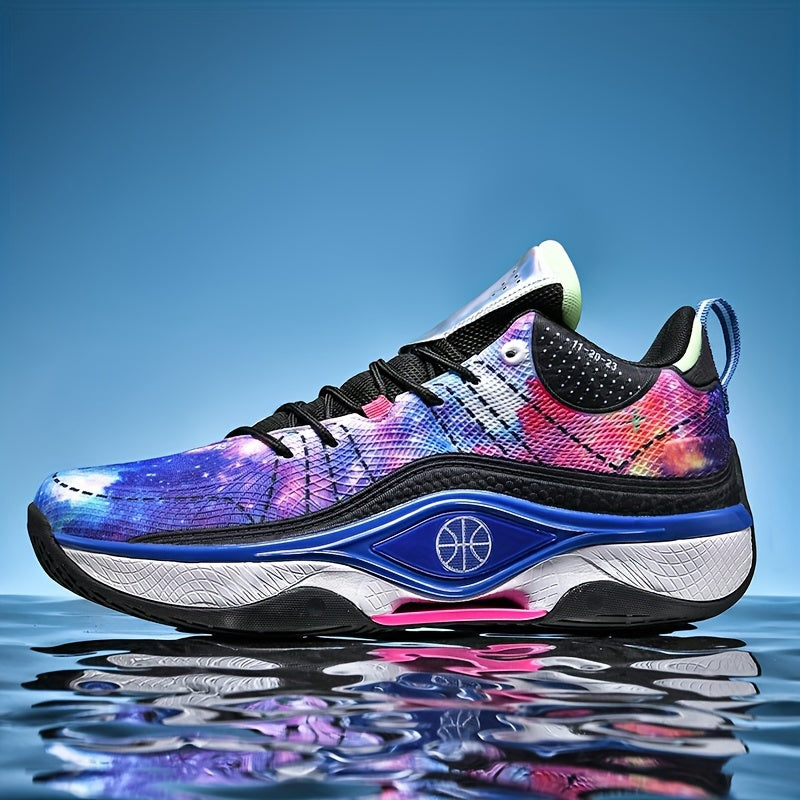 Men's Comfy Non Slip Basketball Shoes Lace Up Sneakers