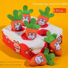 Plush Pull Carrot Toy Puzzle for Early Education