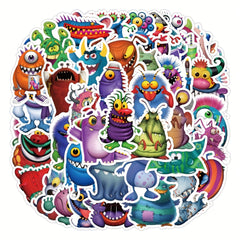 50pcs Monster Collection Cartoon Stickers Waterproof Vinyl Stickers