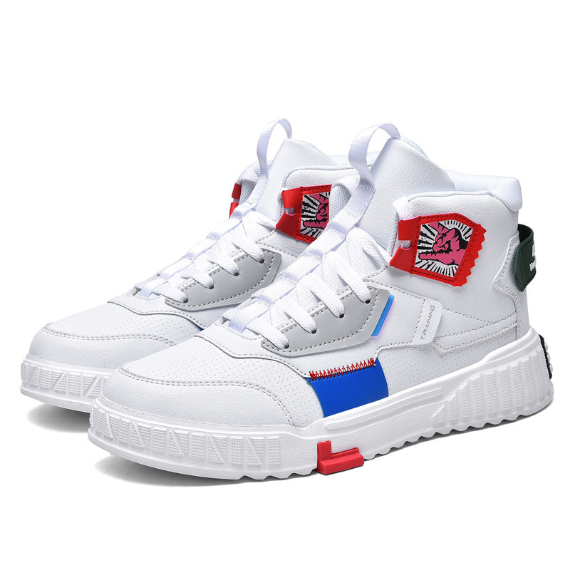 Men's Anime High Top Skate Shoes Casual Sneakers