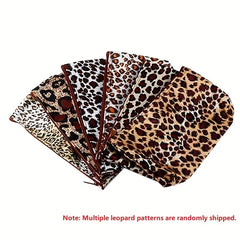 Leopard Print Makeup Bag with Zipper for Travel & Cosmetics Org