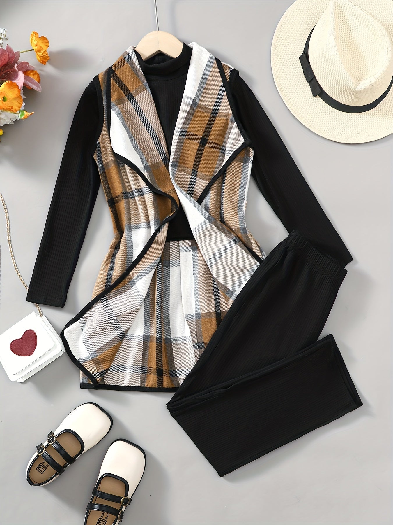 Girls 3pcs Casual Outfit for Spring and Autumn