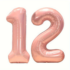 32" Pink Number Aluminum Film Balloon Party Decoration