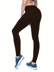 High Waist Skinny Leggings Women's Clothing