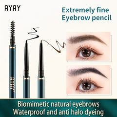 Waterproof Sweat Proof Round Head Eyebrow Pencil 4 Colors