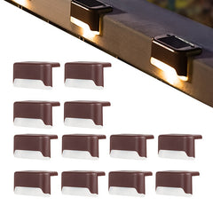 Solar Deck Lights Outdoor LED Waterproof Solar Fence Lights