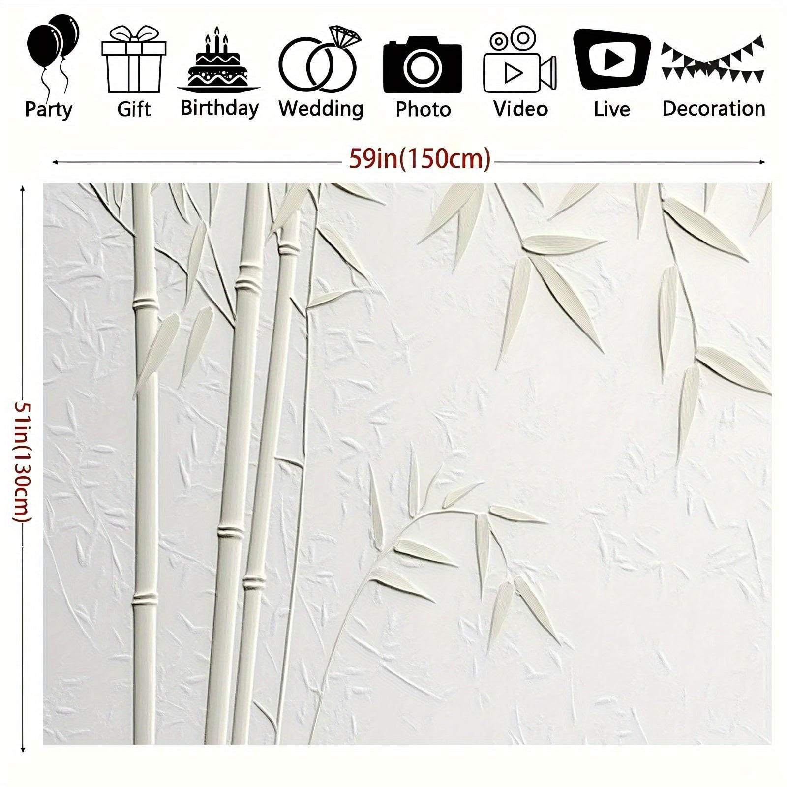 Tropical Bamboo Poles Backdrop for Events