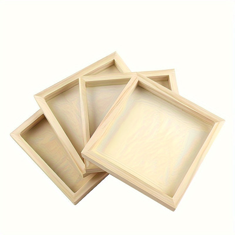 Small Wooden Tray For Handicraft Projects DIY Wooden Tray