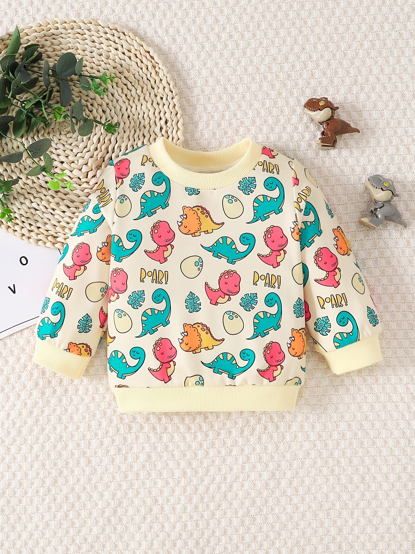 Toddler Boys Car Print Long Sleeve Sweatshirt