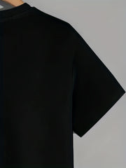 Men's Bear Graphic Print T shirt Crew Neck Tee for Summer